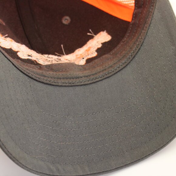 Richardson Style 112- Diesel Life Gray Neon Orange Trucker Snapback Hat - Picture 8 of 10